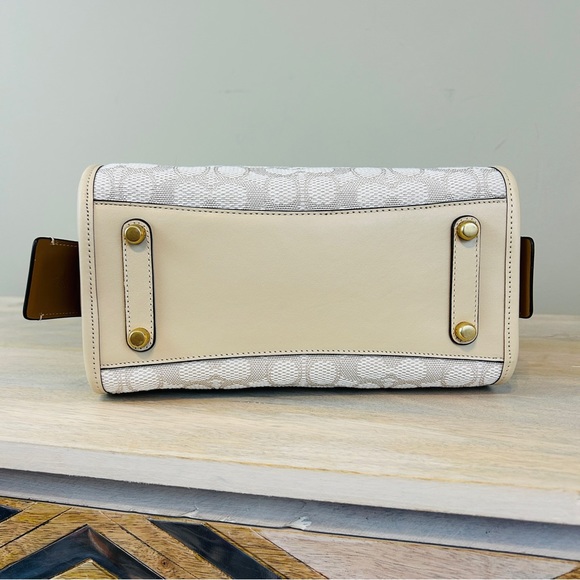 Coach Signature Jacquard Rogue 25 in Chalk/Ivory, NWT! - Picture 7 of 16